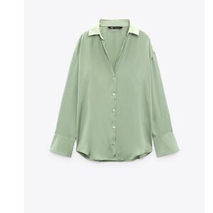 Flowy satin Zara shirt